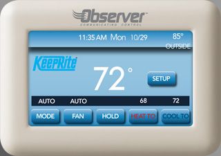 The new Observer� touchscreen communicating wall control can make installation�and sales�a whole lot easier.