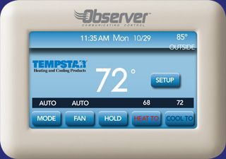 The new Observer� touchscreen communicating wall control can make installation�and sales�a whole lot easier.